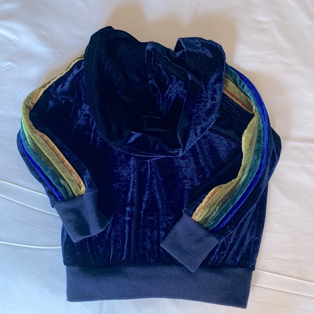 Aviator Nation Kids Jacket - Blue with Multicolor Stripes - Picture 2 of 9